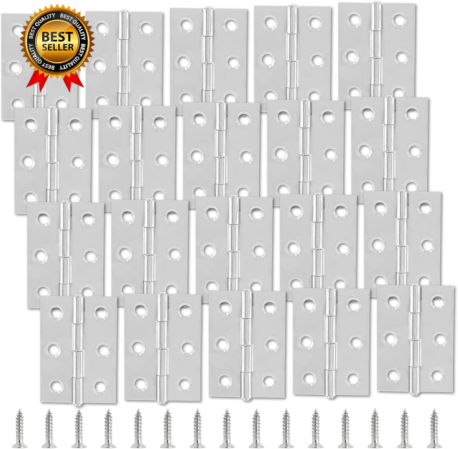 20Pcs 2 Inch Butt Hinges Stainless Steel Cabinet Hinges Small Door Hinges... gallery