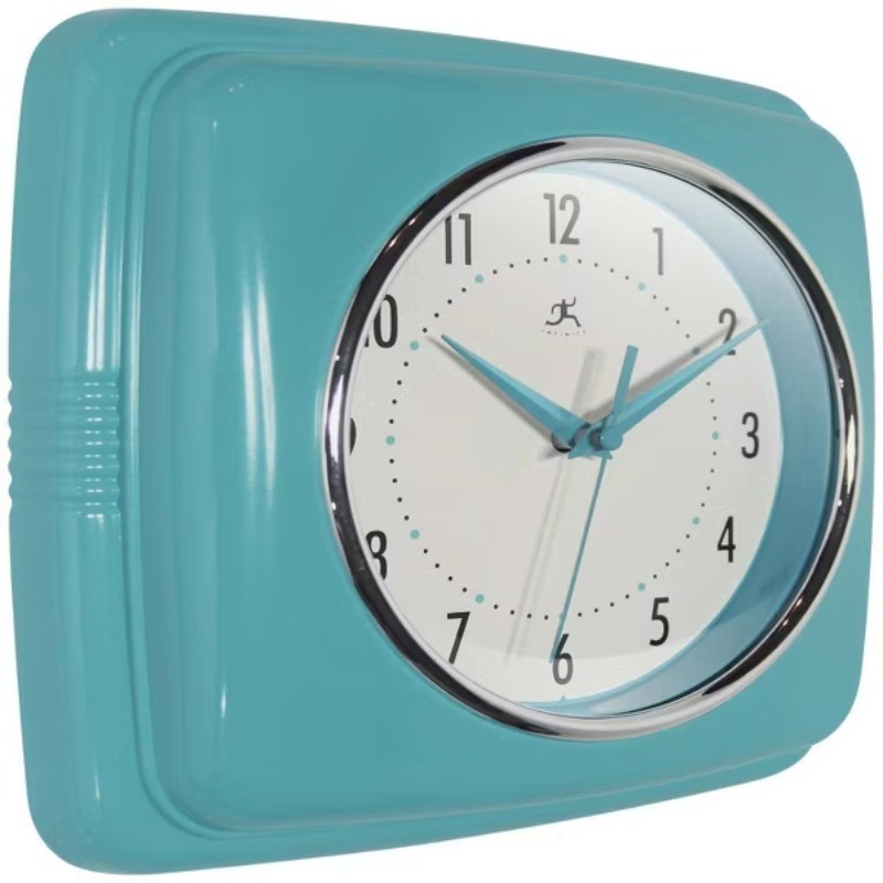 9.25" Square Retro Wall Clock gallery