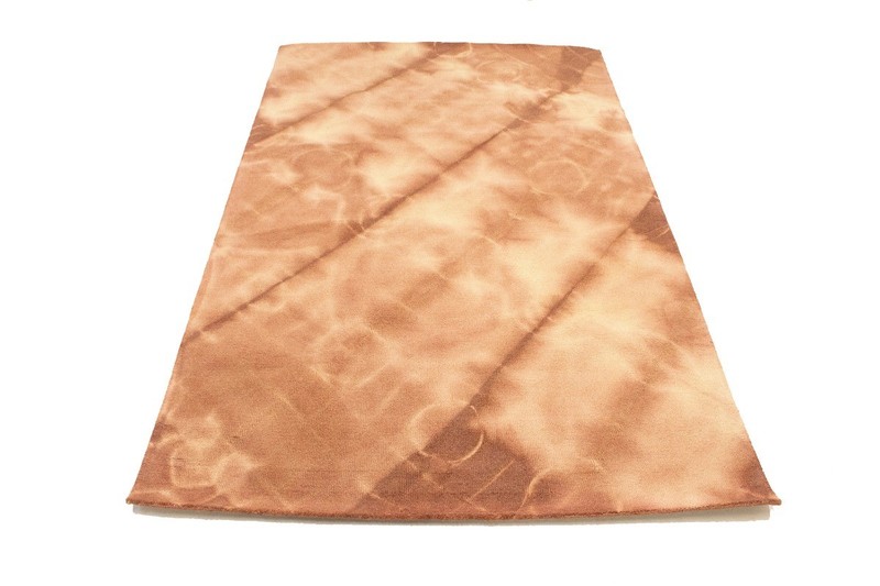 Rust Tie-Dye Design Foyer Studio Office 5X8 Hand-Tufted Modern Rug Wool Carpet gallery