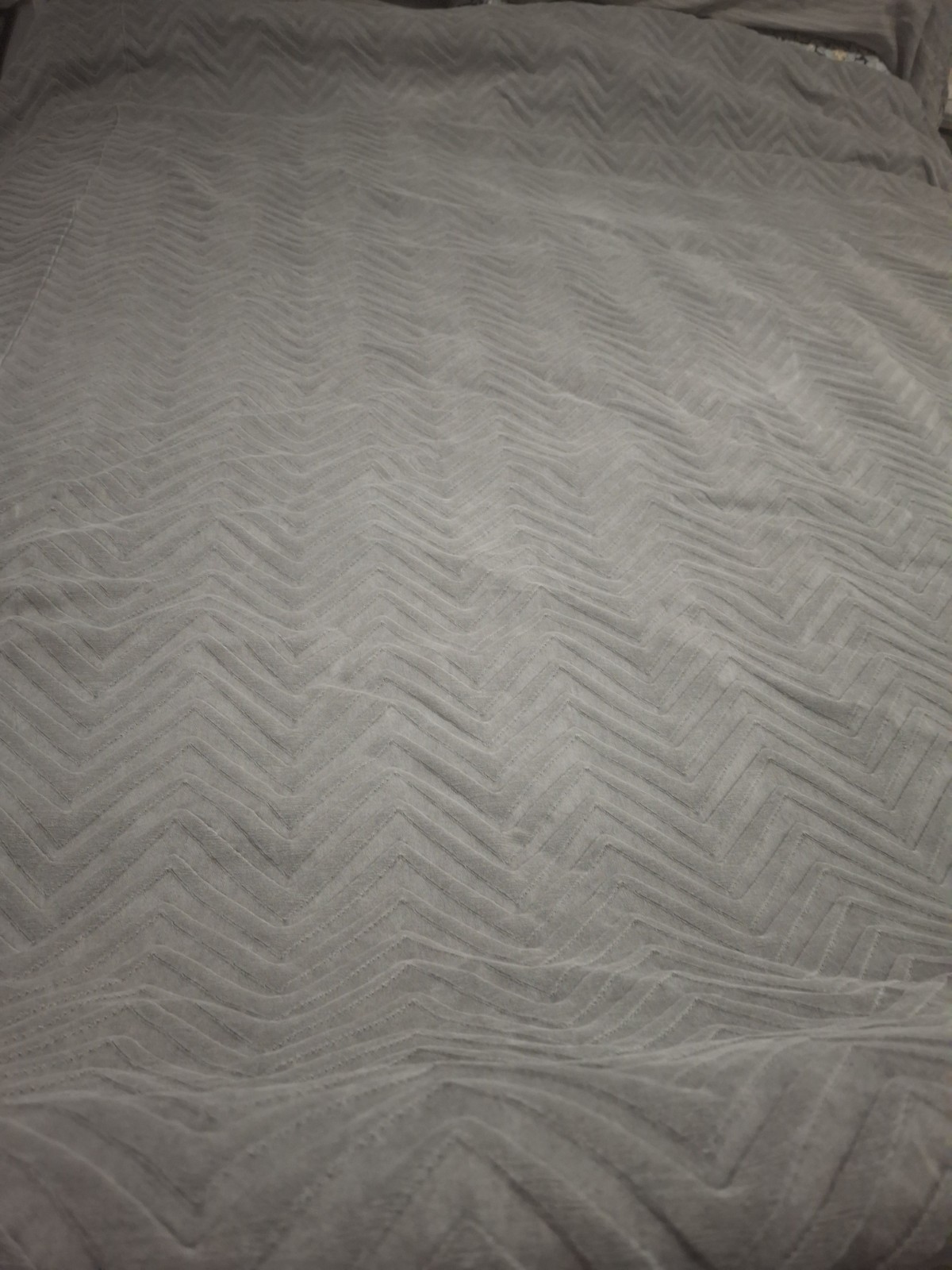 Pottery Barn Teen Gray Zig Zag Texture Pattern Cotton F/Queen Duvet Cover gallery