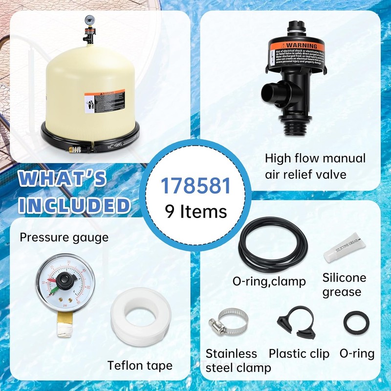178581 Pool Filter Lid Assembly Compatible with Pentair Clean & Clear Plus 420 gallery
