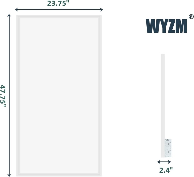 2x4 FT,8Pack LED Flat Panel Troffer Light 75W 5000K White Color ETL Listed IP20 gallery