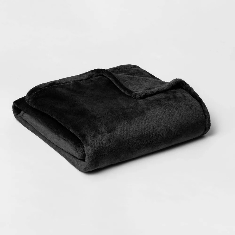 Threshold Microplush Throw Blanket Oversized 92x90 Midweight Post-Consumer gallery
