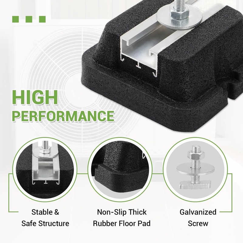 4 Pack Floor Mounting Base Kit for Mini Split Air Conditioner Condensers Heat... gallery