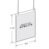 Azar Displays Hanging Ceiling Frame 11" Wide X 8.5" High, 4-Pack gallery