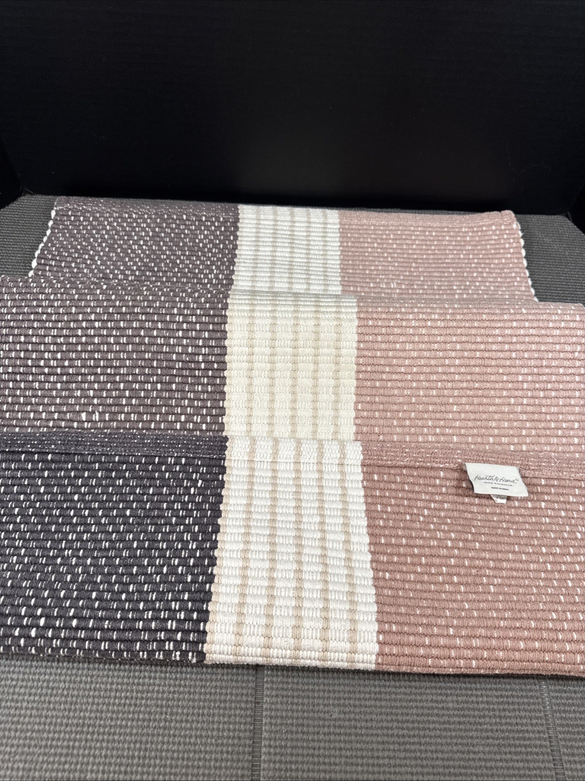 Hearth & Hand™ Tri-Patterned Rug with Magnolia 33.4” X 20” Rectangle gallery
