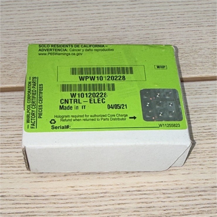 Whirlpool Cooktop Control Board WPW10120228 W10120228 1pk Includes Board gallery