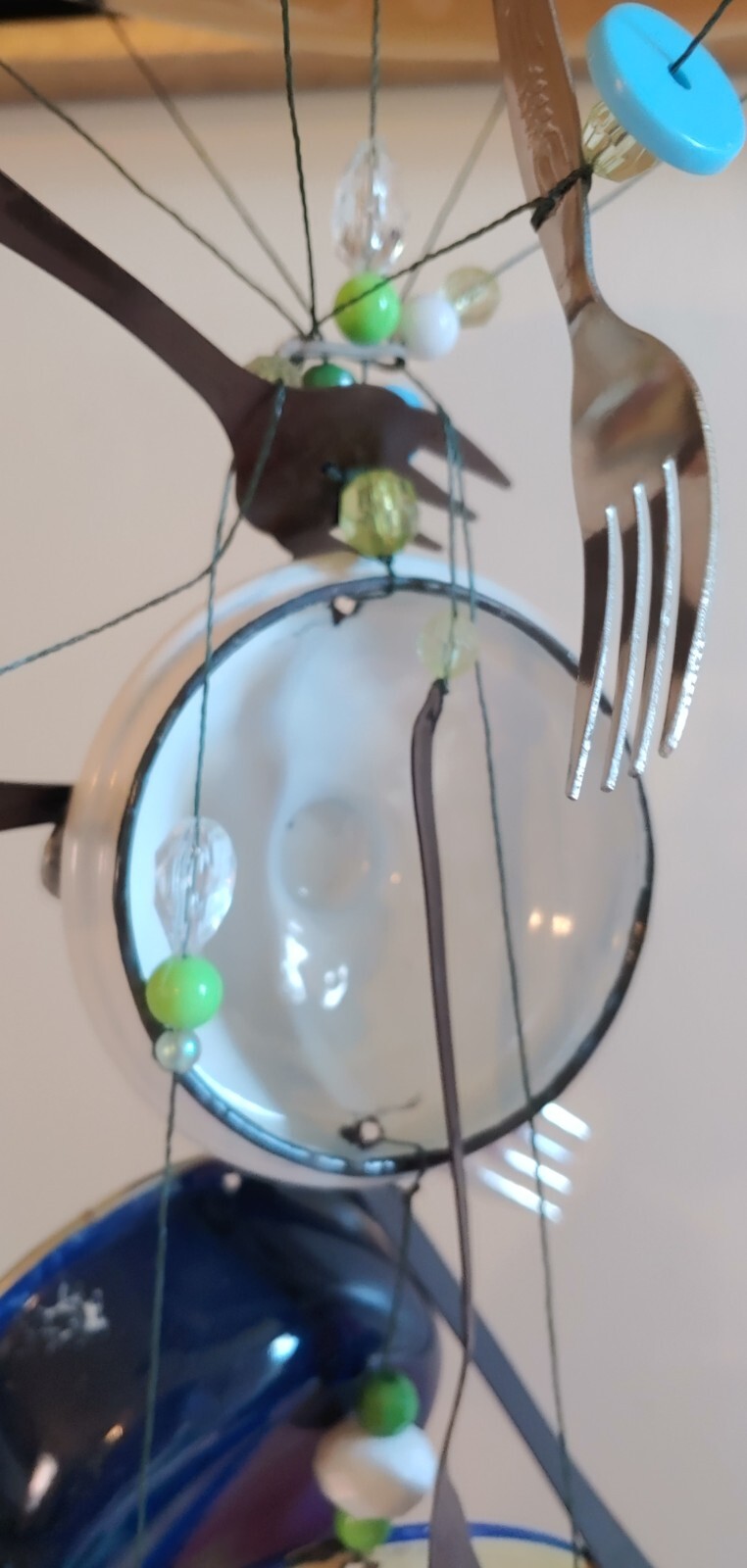 NIB/NWT Windchime 'Sunday Brunch' Galvanized Steel 29"×10" gallery