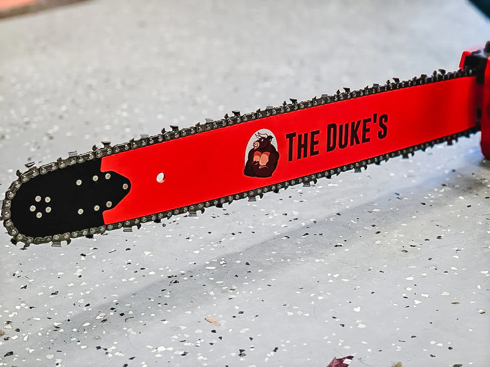 THE DUKE'S SEMI-PROFESSIONAL CHAINSAW BAR -- REPLACEABLE SPROCKET TIP gallery
