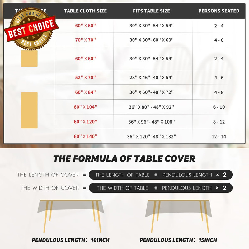 Decorativear Tablecloth 90×90 Inch Round, Seasonal House Trees Vintage Style Mou gallery