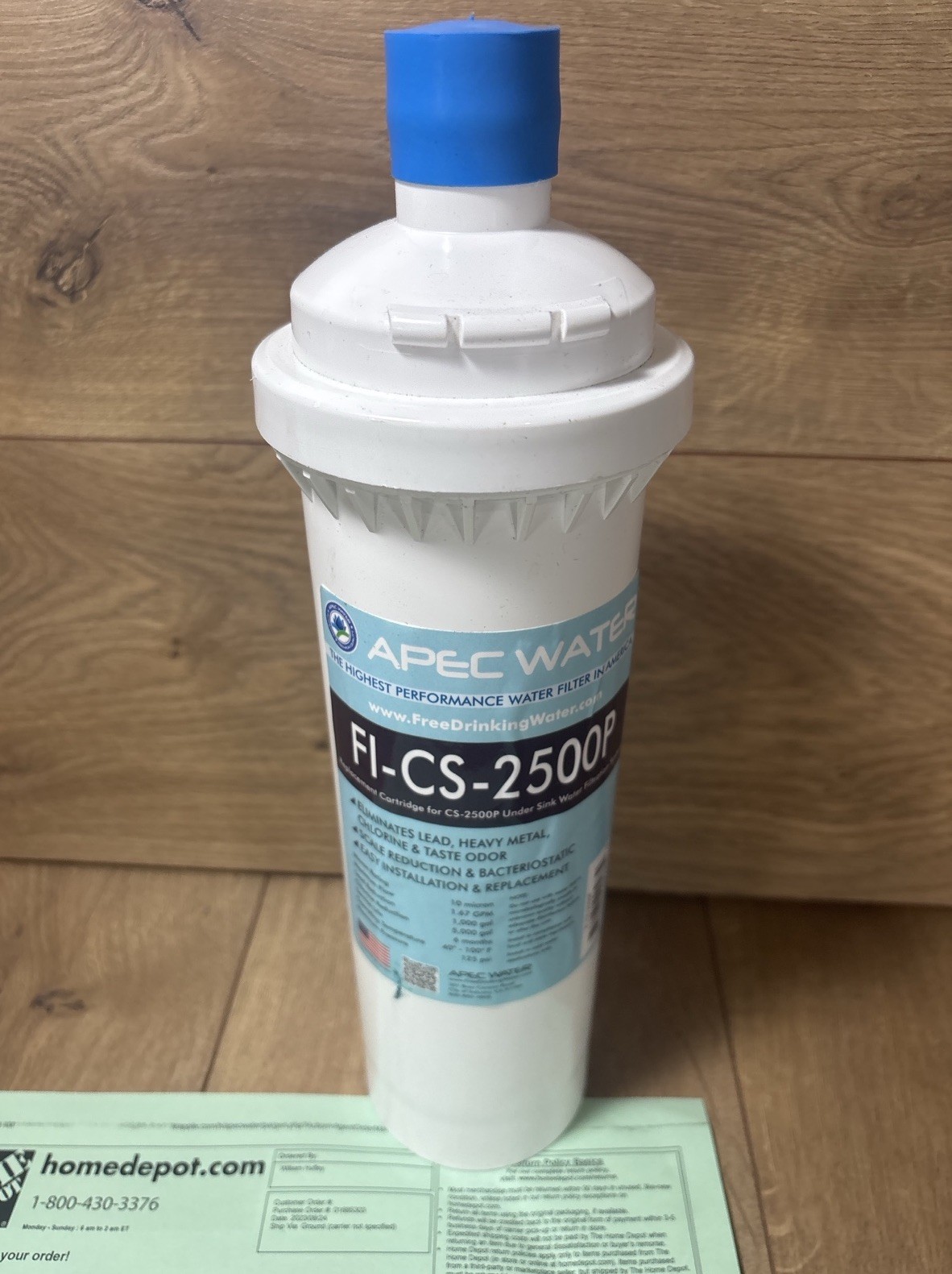 APEC FI-CS-2500P Replacement Water Filter For CS-2500P Water Filtration System gallery