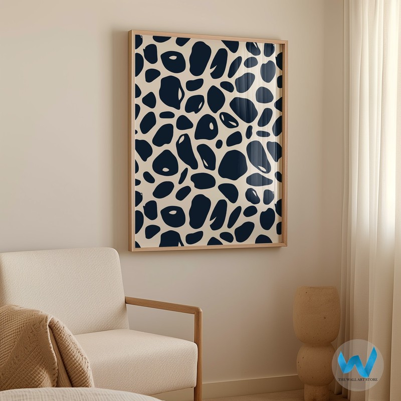 Modern abstract pattern wall art, minimalist decoration, abstract gallery