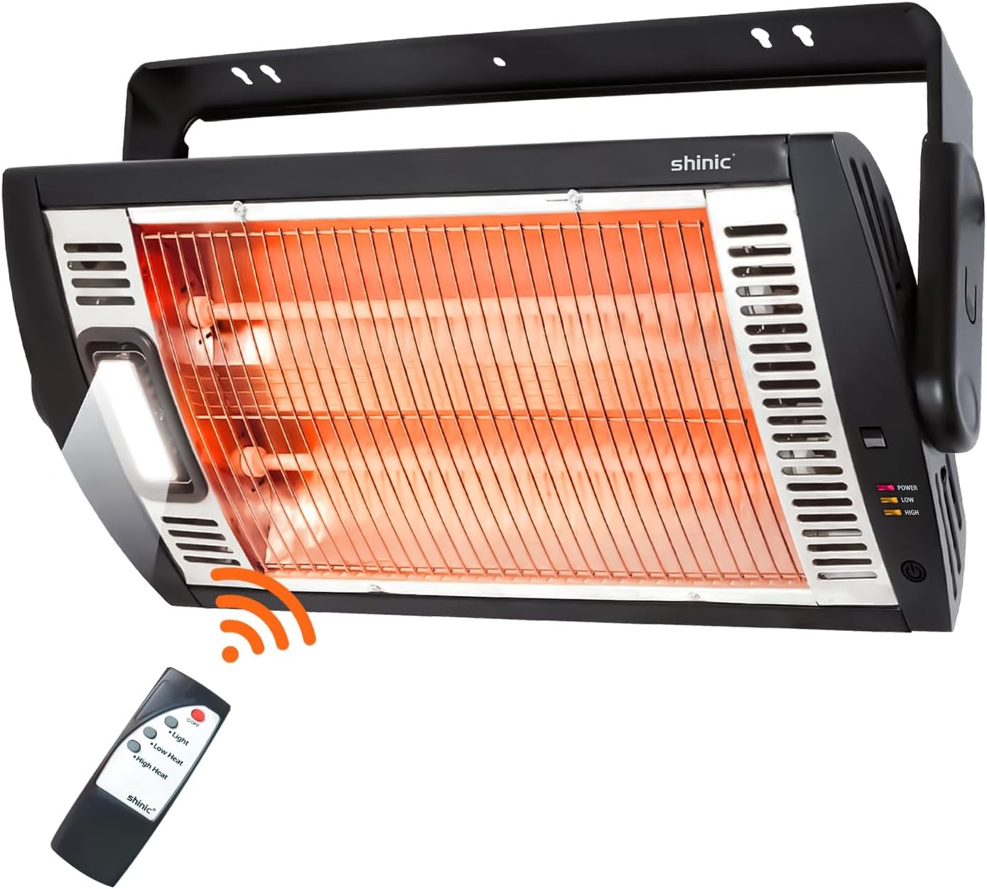 Electric Garage Heaters W/ Remote Control 1500W/750W Ceiling Mounted Radiant gallery