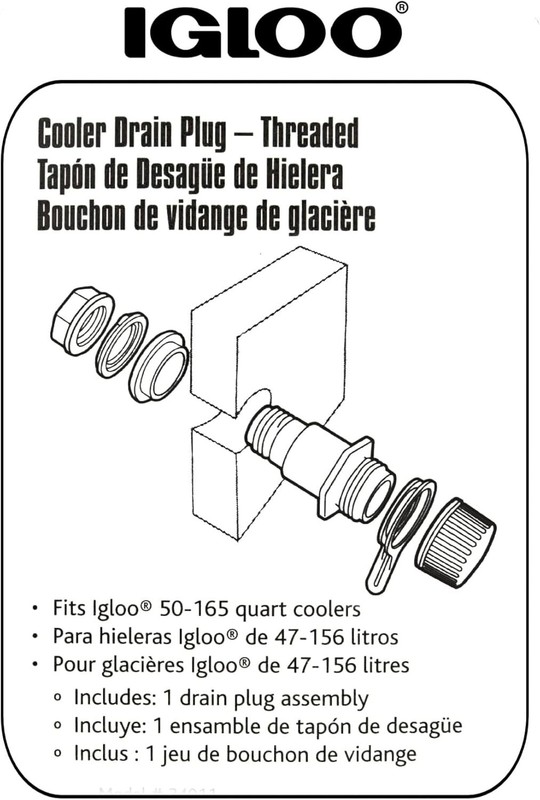 Quality Igloo Threaded Drain Plug - Quick Installation & Secure Seal for Coolers gallery