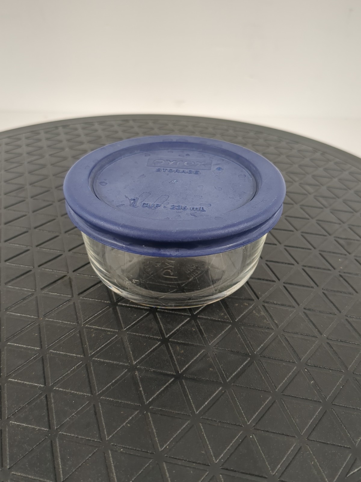 Pyrex 7202A 1 Cup 236 mL Clear Round Glass Food Storage Bowl W/ Lid Made in USA gallery