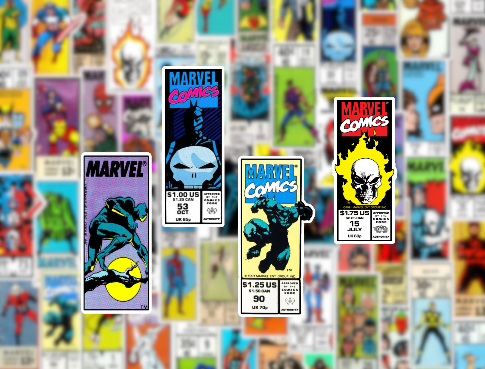 25/50 Marvel Corner Art Sticker Pack - Waterproof Vinyl - Comic Spiderman Thor gallery