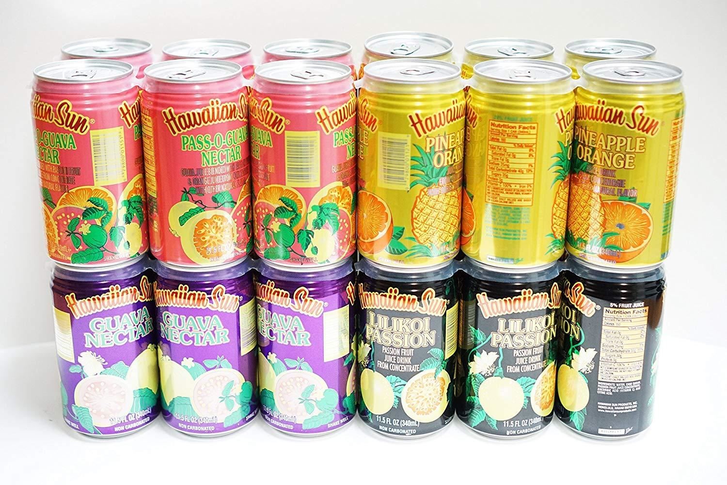 Hawaiian Sun Drinks 24 Pack Sampler (6 cans of 4 Flavors) gallery