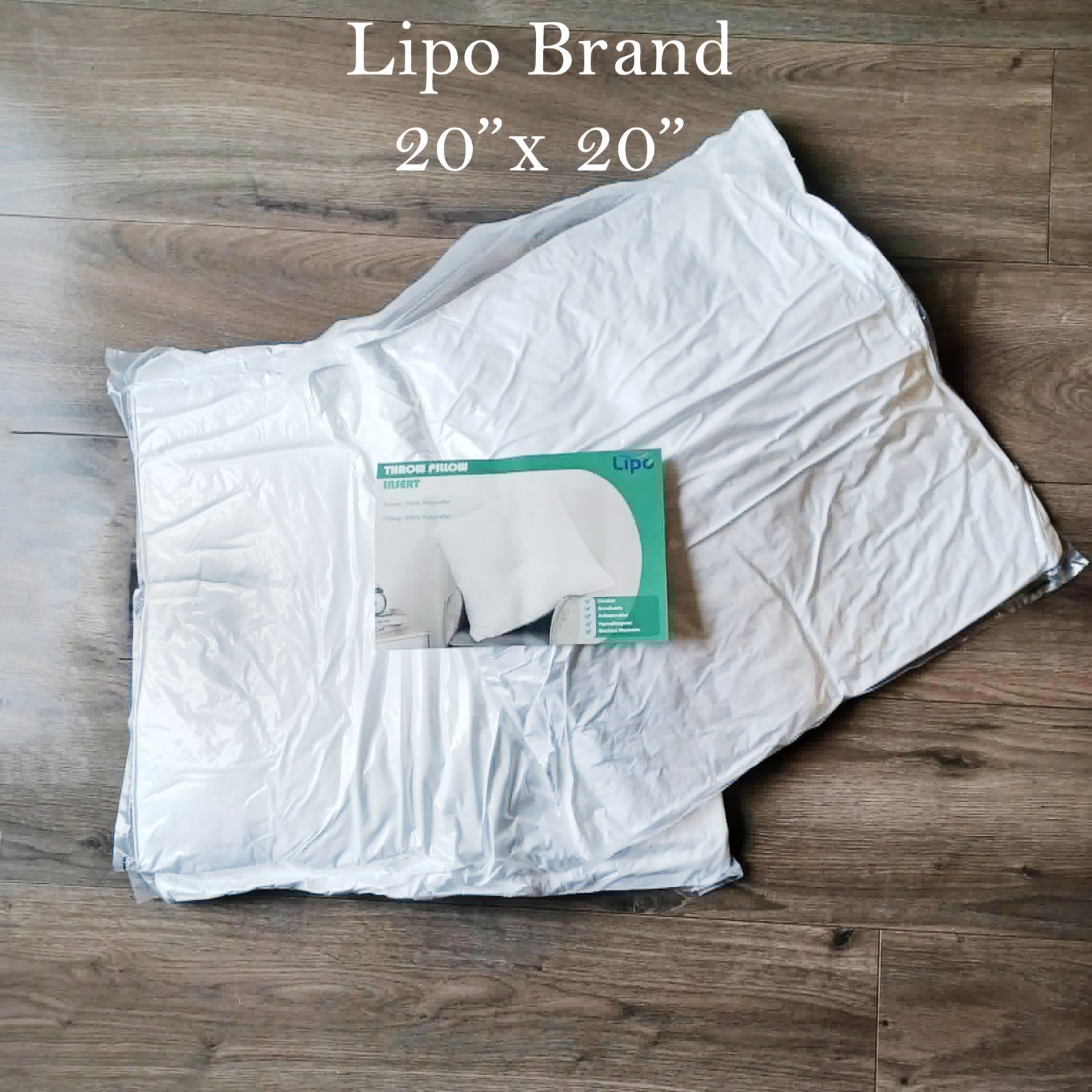 Lipo Pillow Throw Pillow Insert Form Inserts Pack of 2 20" x 20" gallery