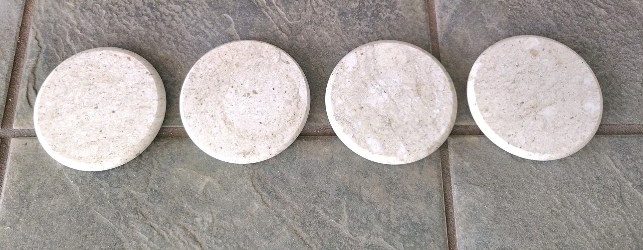 Coasters Marble With Cork Back Aborsent Tan With Brown Speckled Set Of 4 gallery
