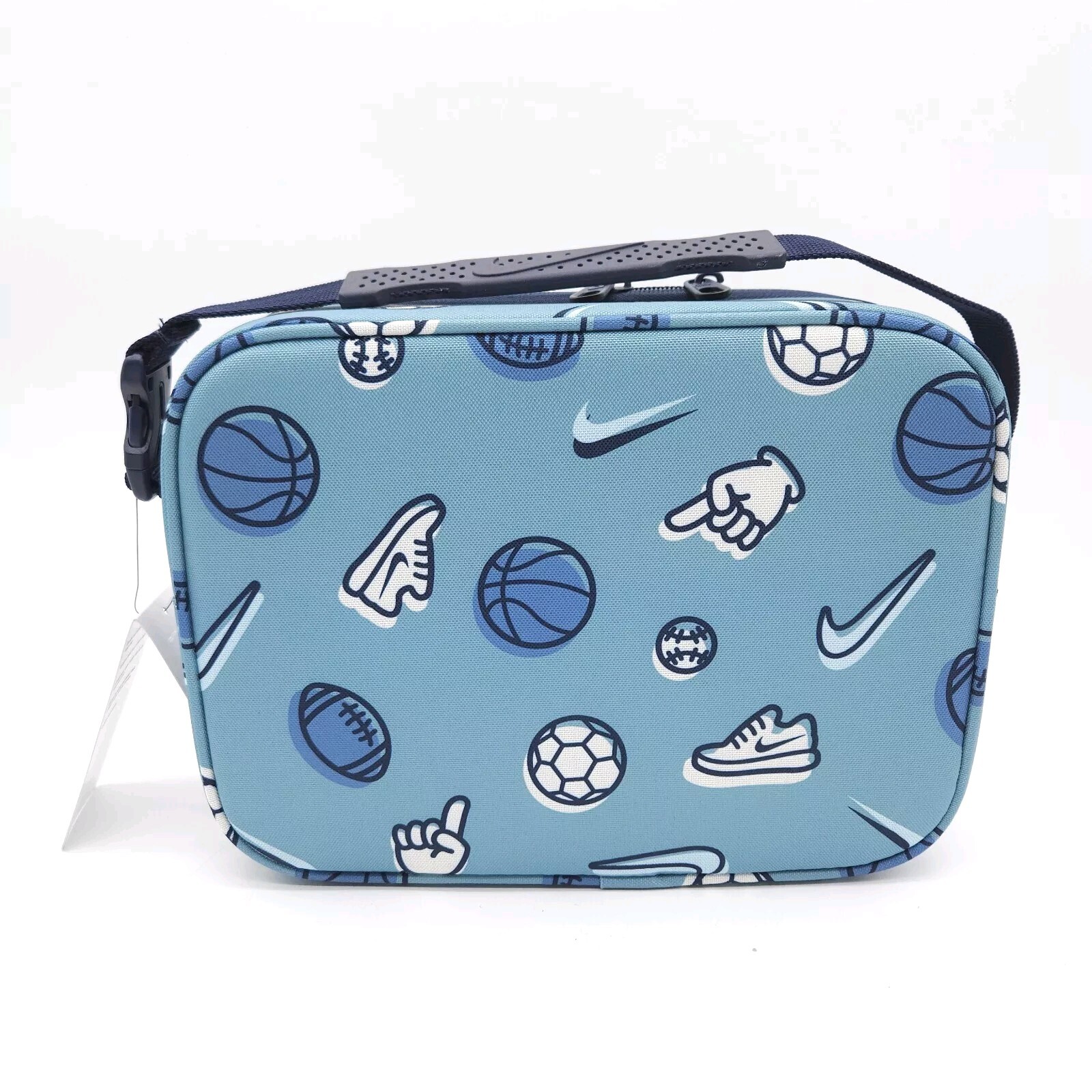 Nike Hardshell 4L Lunch Box Denim Turq Blue Sports School Cooler Bag Swoosh New gallery