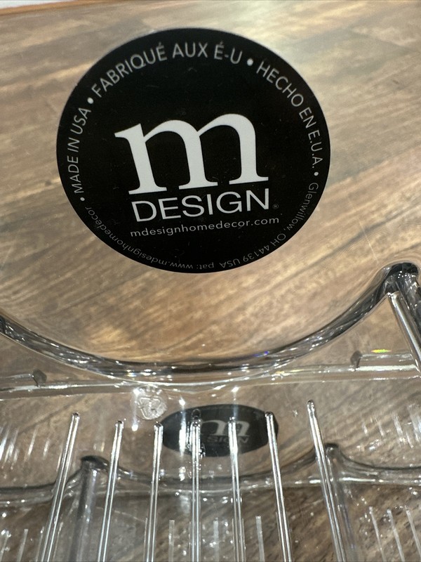 Water Bottle Storage Organizer Clear mDesign Holds 6 Bottles gallery