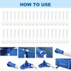 Plastic Pool Joint Pins & Seals for 13'24' Above Ground Frame Pools 36Pcs gallery