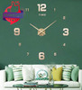 3D Acrylic Mirror DIY Wall Clock Large 39in Silent Gold Home Decor Modern Kit gallery