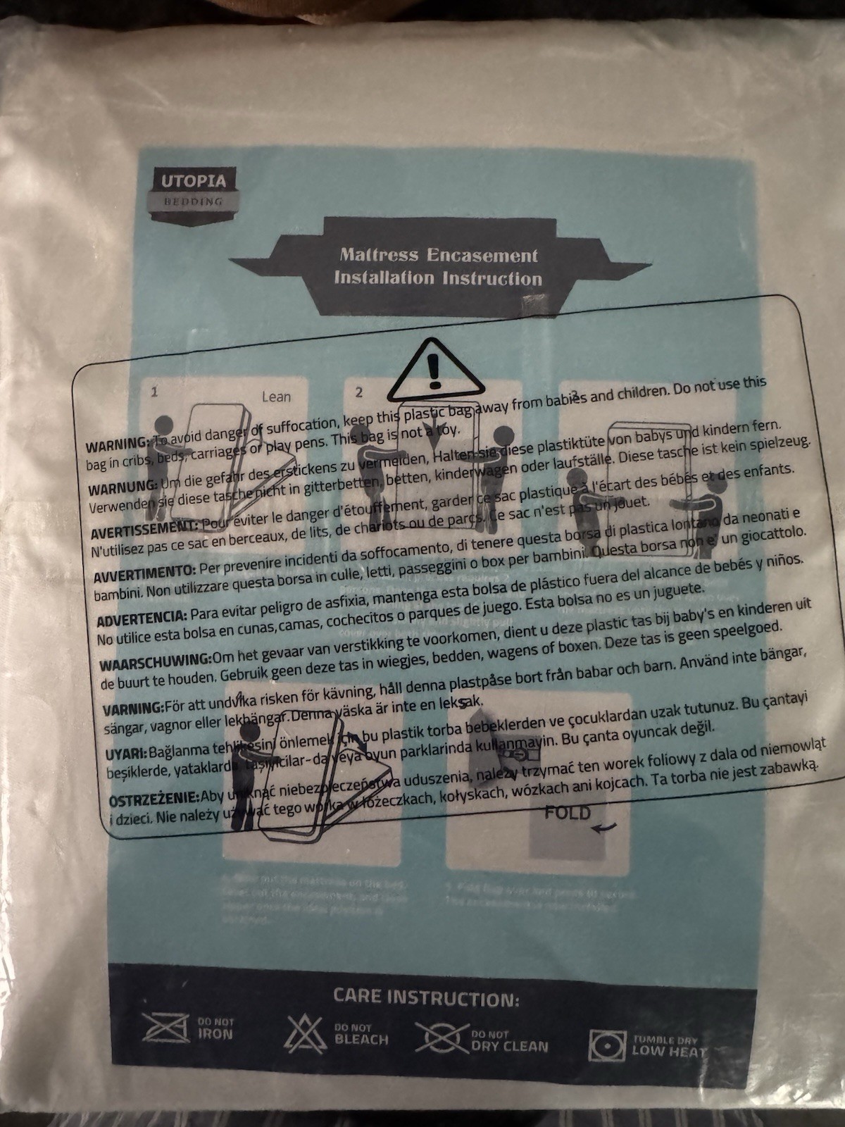 Utopia Bedding Washable Waterproof Mattress Encasement - Queen gallery