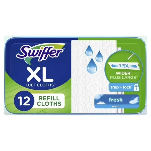 Swiffer Sweeper XL Wet Pad Refills, Open Window Fresh 12 Ct gallery