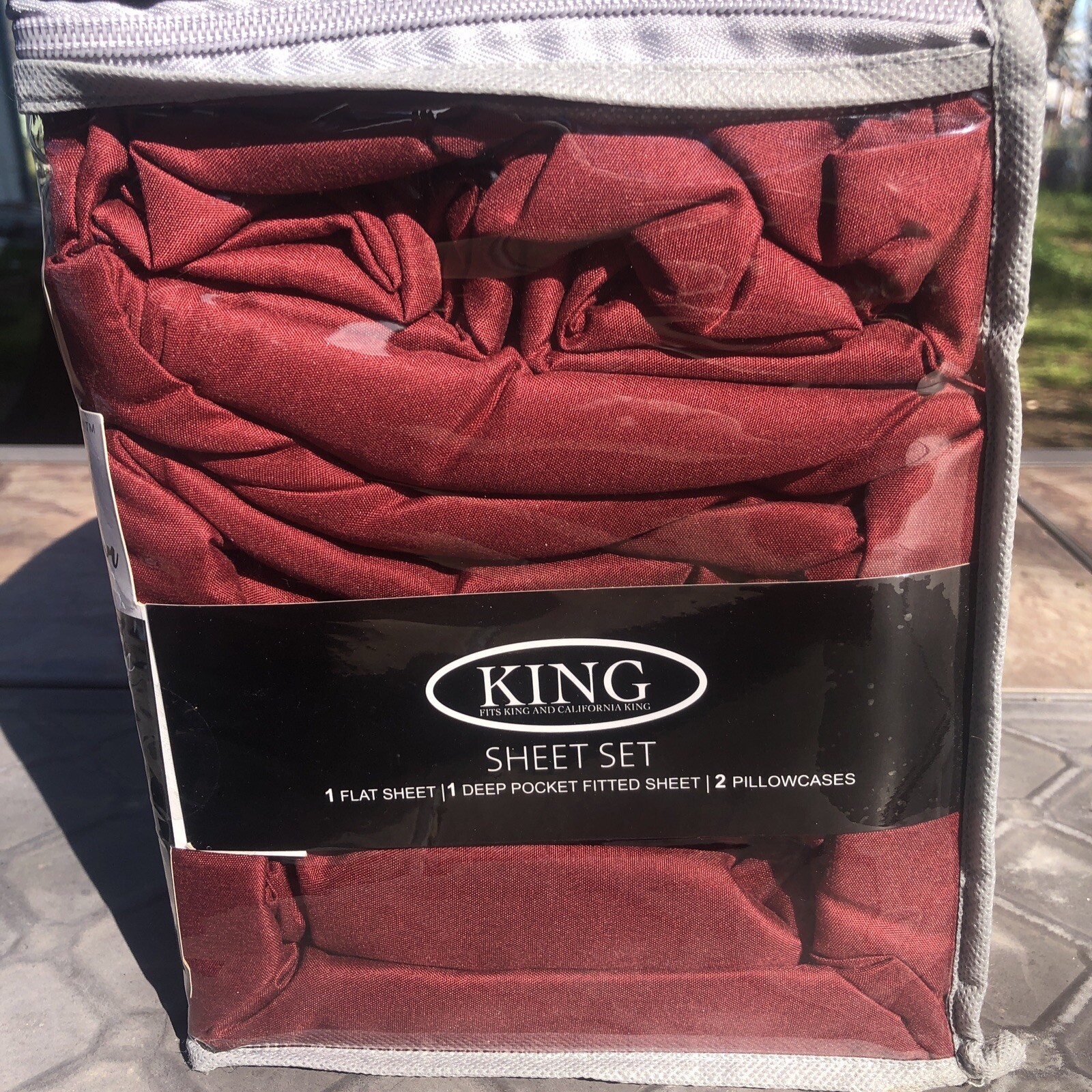 *Cooling Aloe Vera Bamboo Bed Sheet Set Ashley Taylor Deep Pocket 2000 KING SIZE gallery