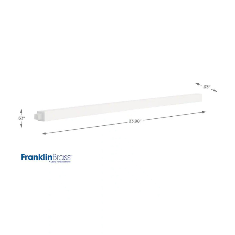 Replacement Durable Bath Towel Bar 24 Inch White Color Bathroom Decor Renovation gallery