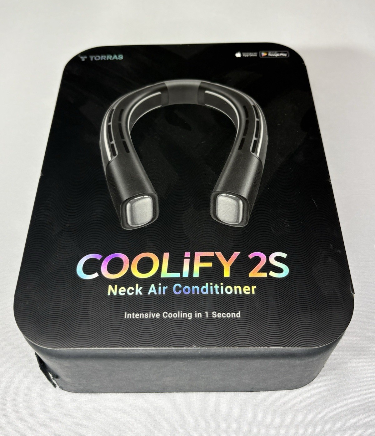 Box Only TORRAS COOLiFY 2S Neck Air Conditioner, Black, Bladeless, BT, Recharge gallery