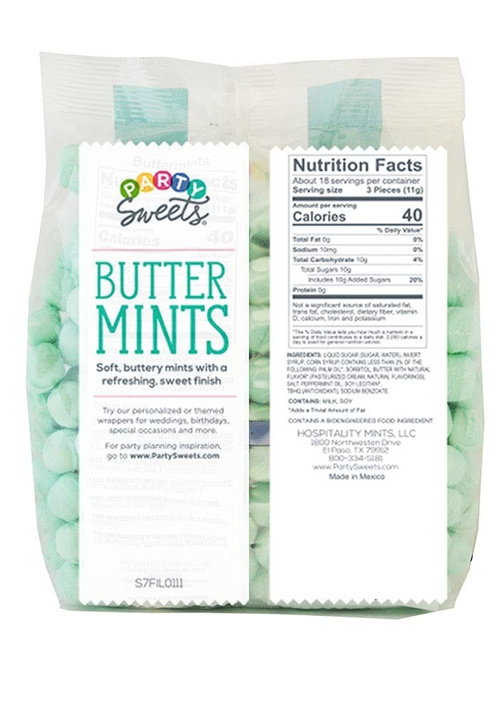 Mint Green Buttermints, 2.75 Pound, Appx. 350 pieces from gallery