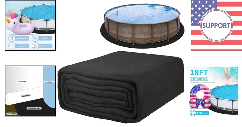 Cost-Effective 18Ft Eco-Friendly Pool Ground Cloth - Extend Liner Life & Comfort gallery
