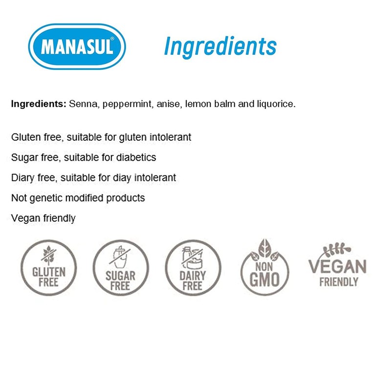 MANASUL CLASSIC - Laxative Infusion Based On Senna, Peppermint, Lemon Balm, Liqu gallery