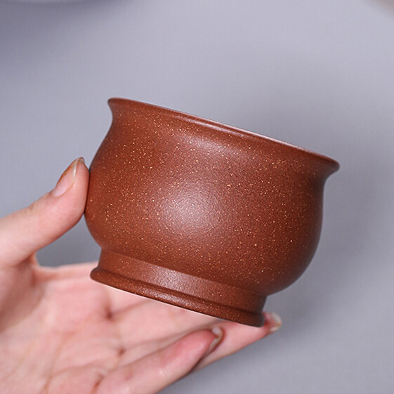 Made Yixing Zisha Tea Cup Original Ore Master Cup Purple Clay 180ml Handmade Cup gallery