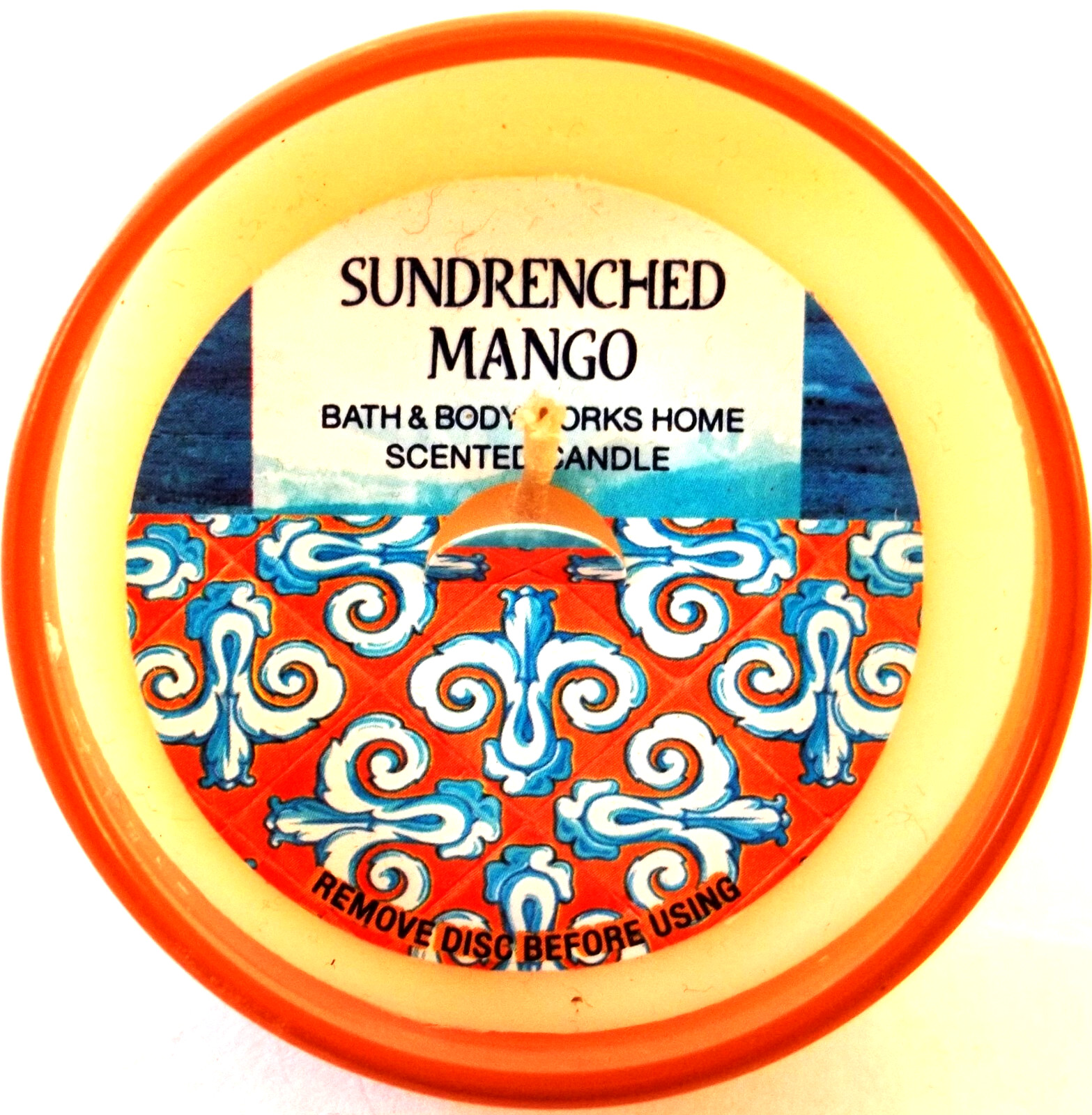 Bath Body Works Home SUNDRENCHED MANGO Candles, Frosted Glass 7 oz., NEW x 4 gallery