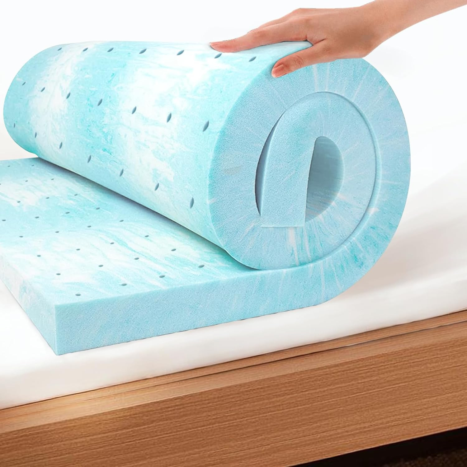 EGO Topper 2 Inch Twin Memory Foam Mattress Topper, Gel Foam Mattress Topper for gallery