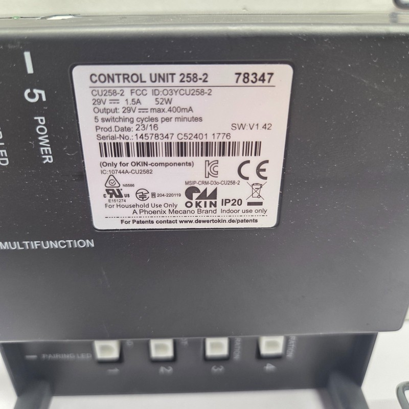 Control Box For OKIN Control Unit 258-2, O3YCU258-2, Adjustable Base bed CU258-2 gallery
