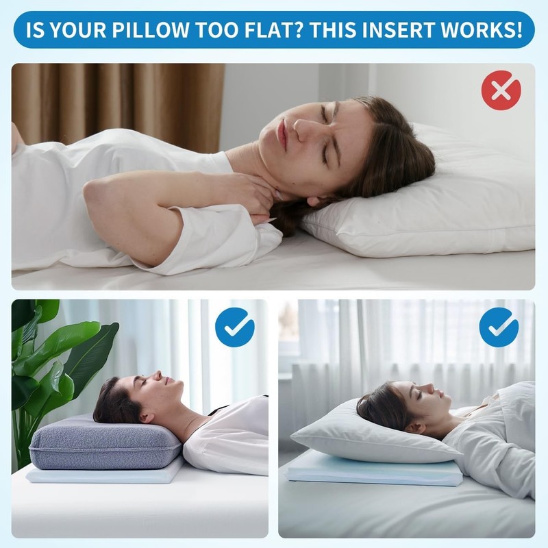 Adjustable Memory Foam Pillow's One Layer - 1 Height 1.2'' Insert gallery