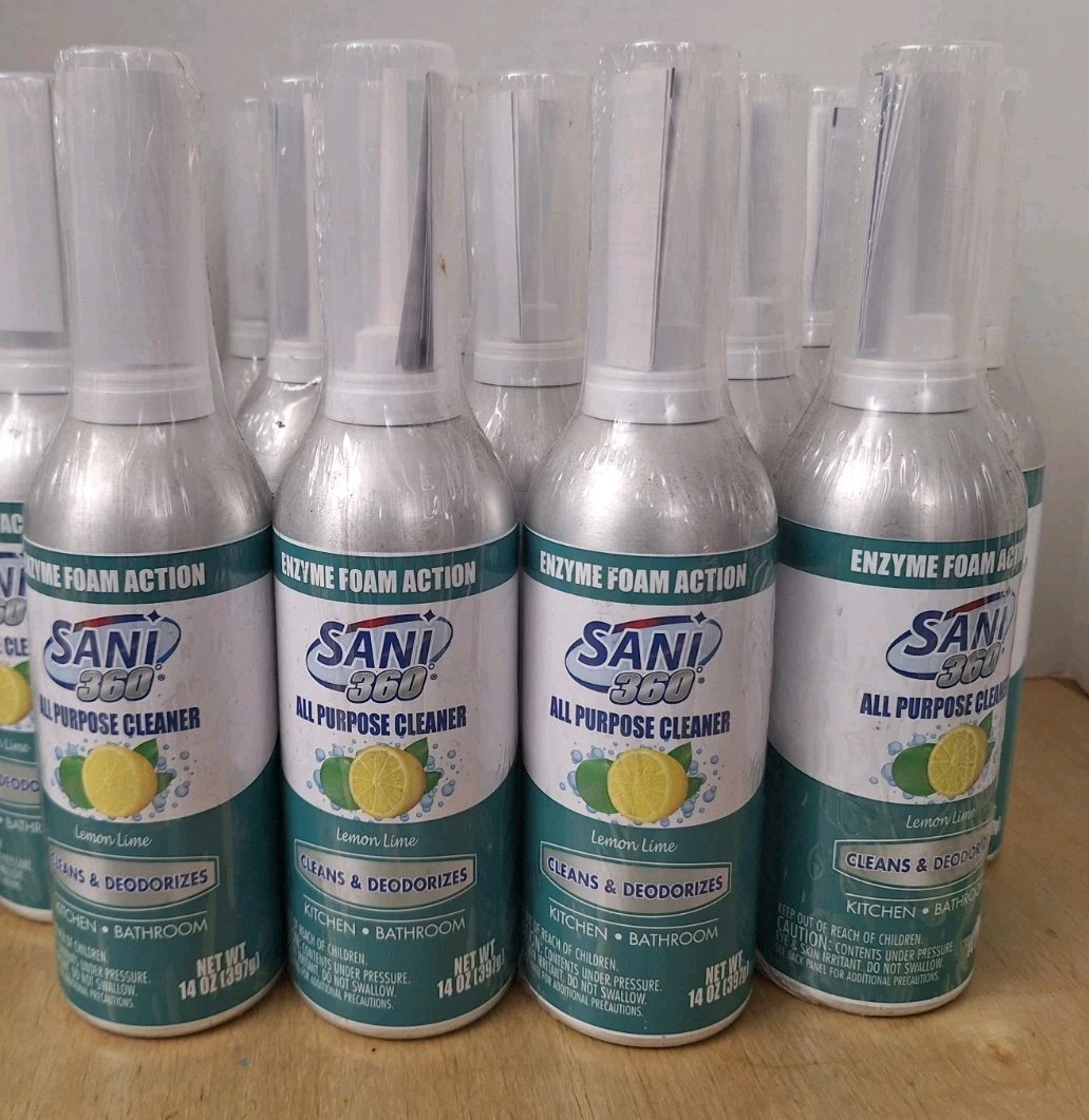 SANI 360° Sani Sticks All Purpose Cleaner Enzyme Foam 10 Pieces Lot Bundle gallery