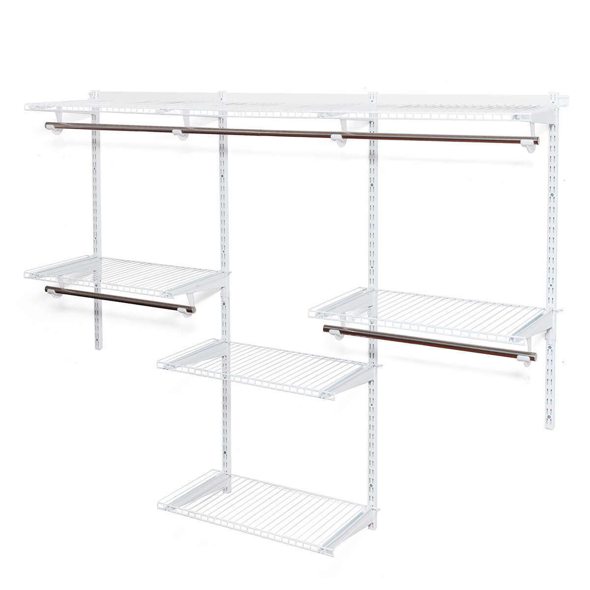 Wall Mounted Adjustable Closet Organizer Custom Metal Closet Organizer System gallery