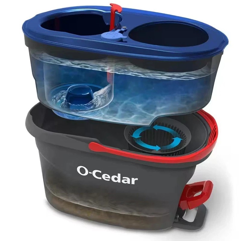 O-Cedar RinseClean Clean Water Spin Mop and Bucket System Clean with Clean Water gallery