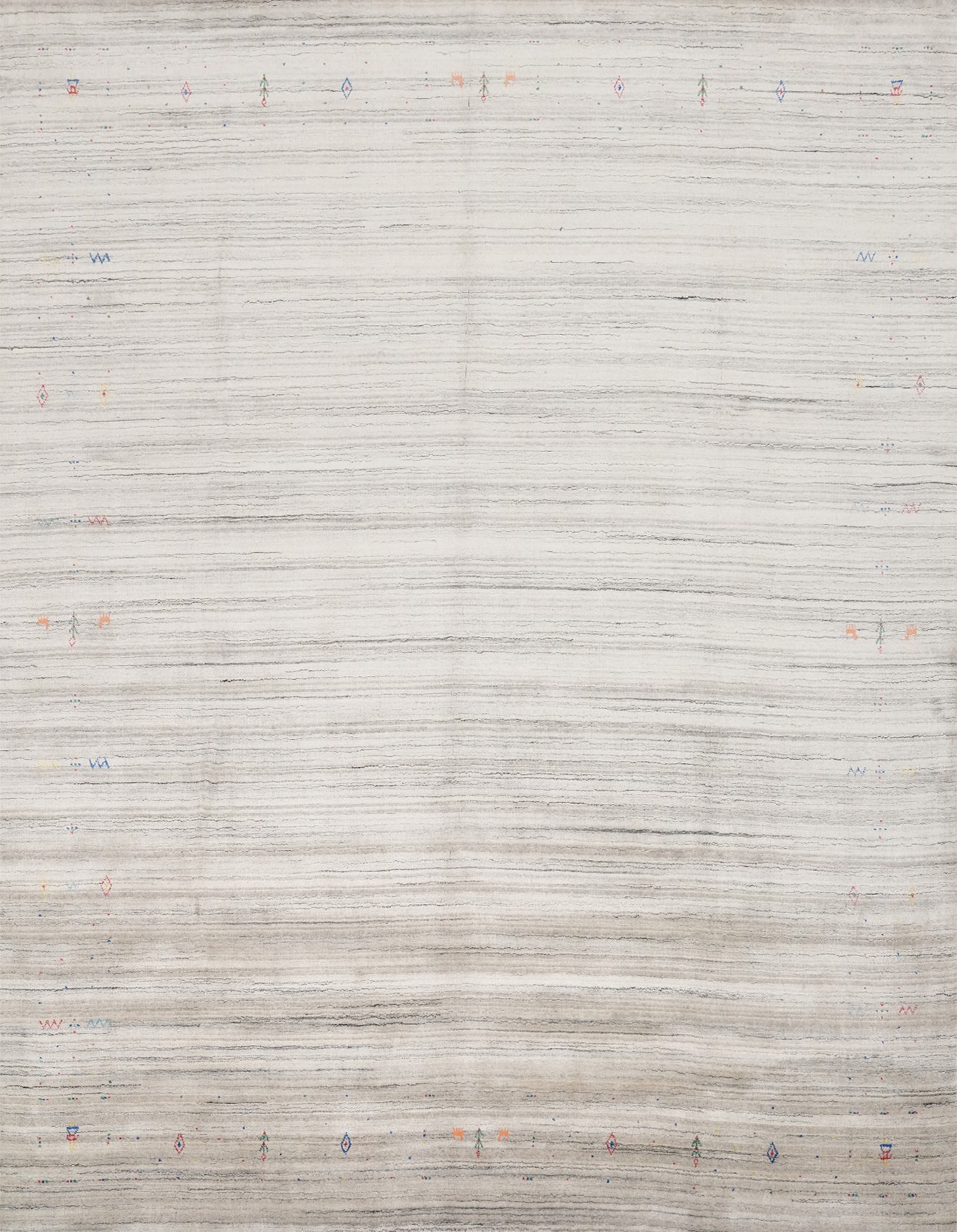 Subtle Design Area Rug 9x10 Hand-knotted Near Square Living Room Carpet gallery