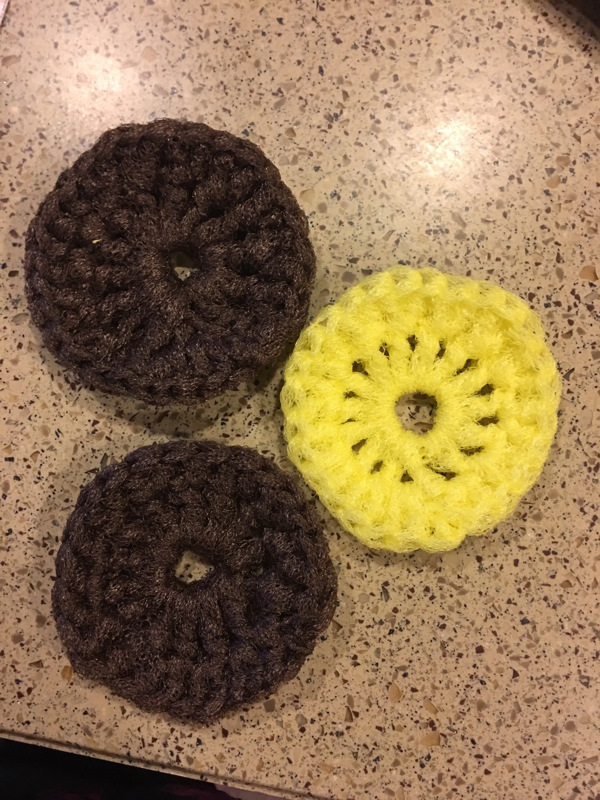 Crochet Nylon Net Dish Scrubbies Pot Scrubbers & Kitchen Scrubby Handmade (3) gallery