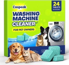 Deep Cleaning Washing Machine Cleaner Tablets No More Odor & Pet Fur Washing