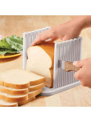 Adjustable Bread Slicer Guide Foldable Plastic Cutter Tool
