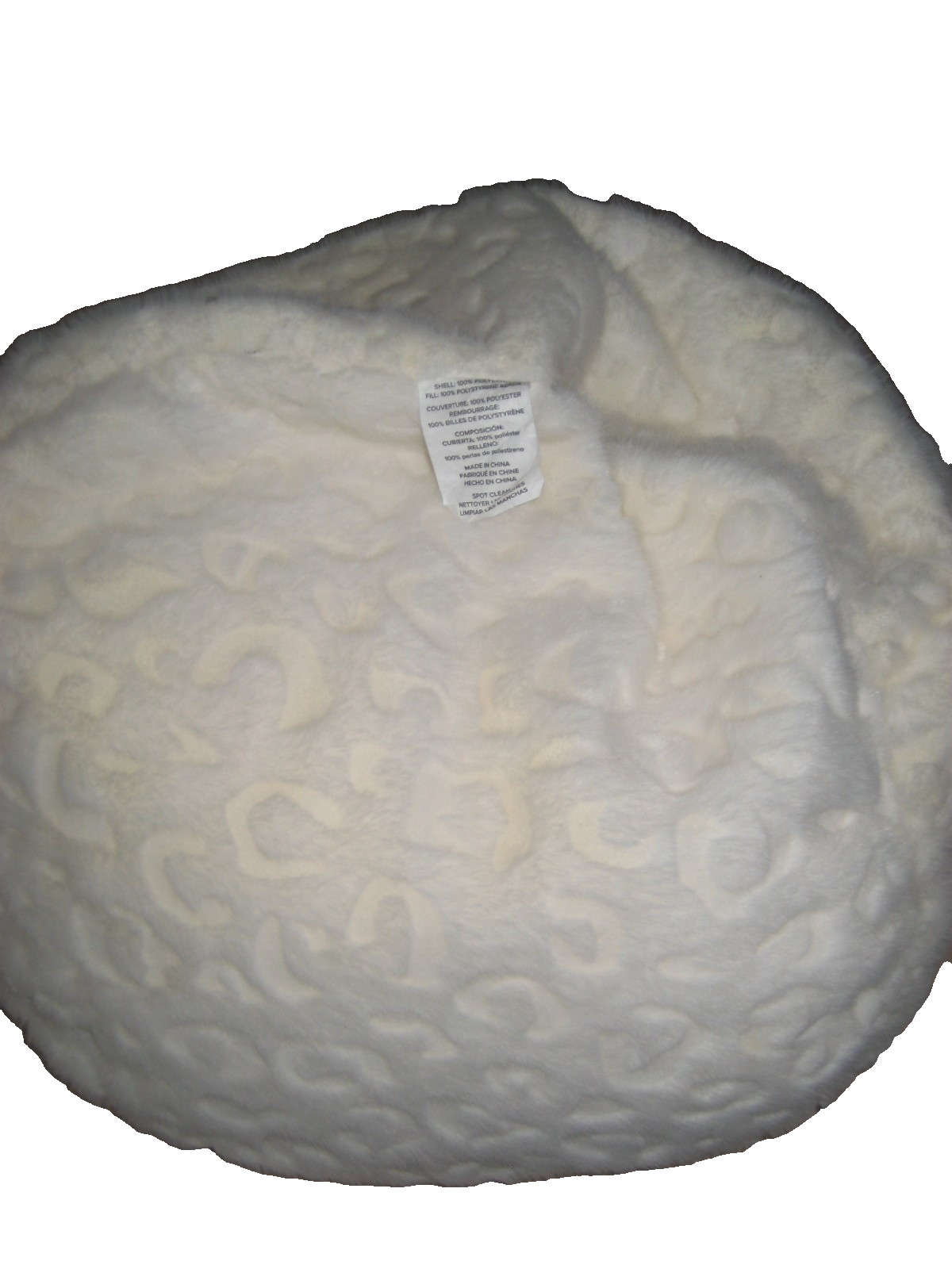 UGG Miley Mini Lap Ivory Faux Fur Tablet Pouf Bean Bag Poof Holder M2 gallery
