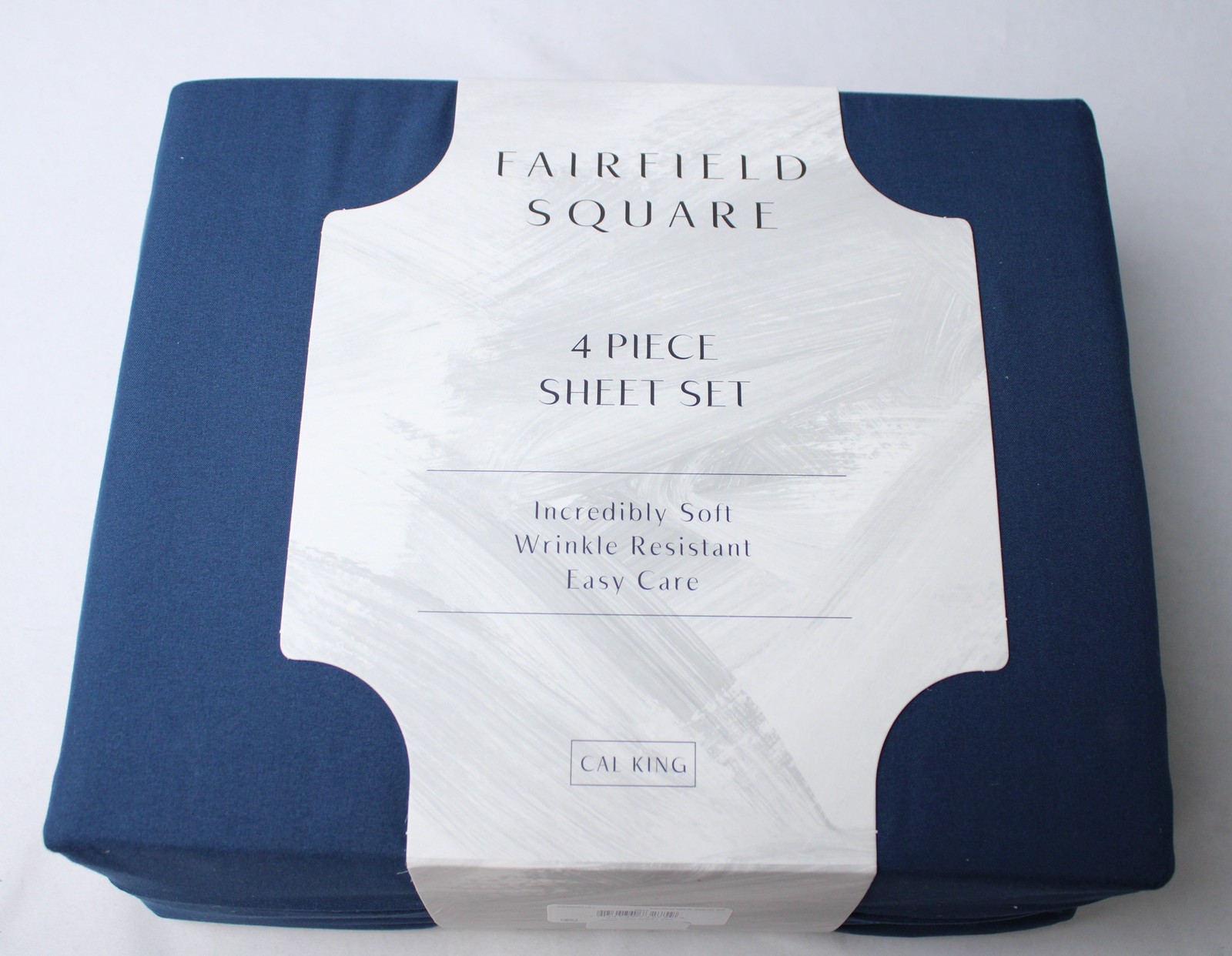 Fairfield Square Solid Four Piece Sheet Set EJ3 Navy California King NWT gallery