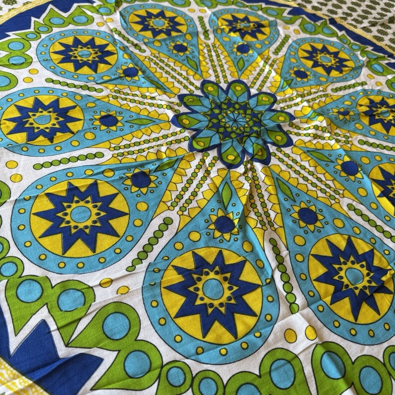 Boho Mandala Wall Hanging Tapestry 5ft x 39” w Tassels Vibrant Colorful Hippie gallery